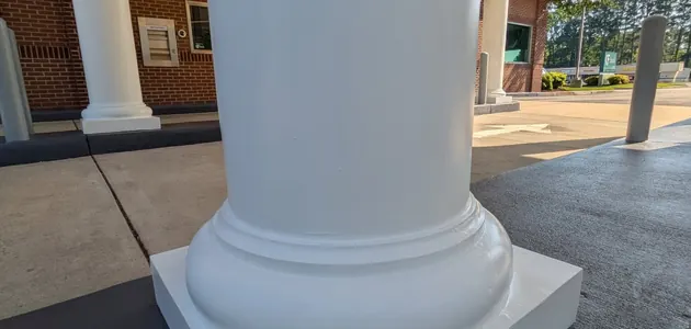 Bank Drive-Thru Canopy Repaint detail