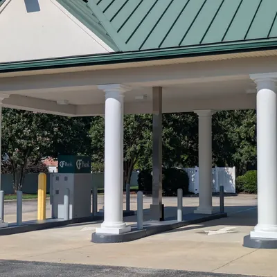 Bank Drive-Thru Canopy Repaint in McKinney, TX