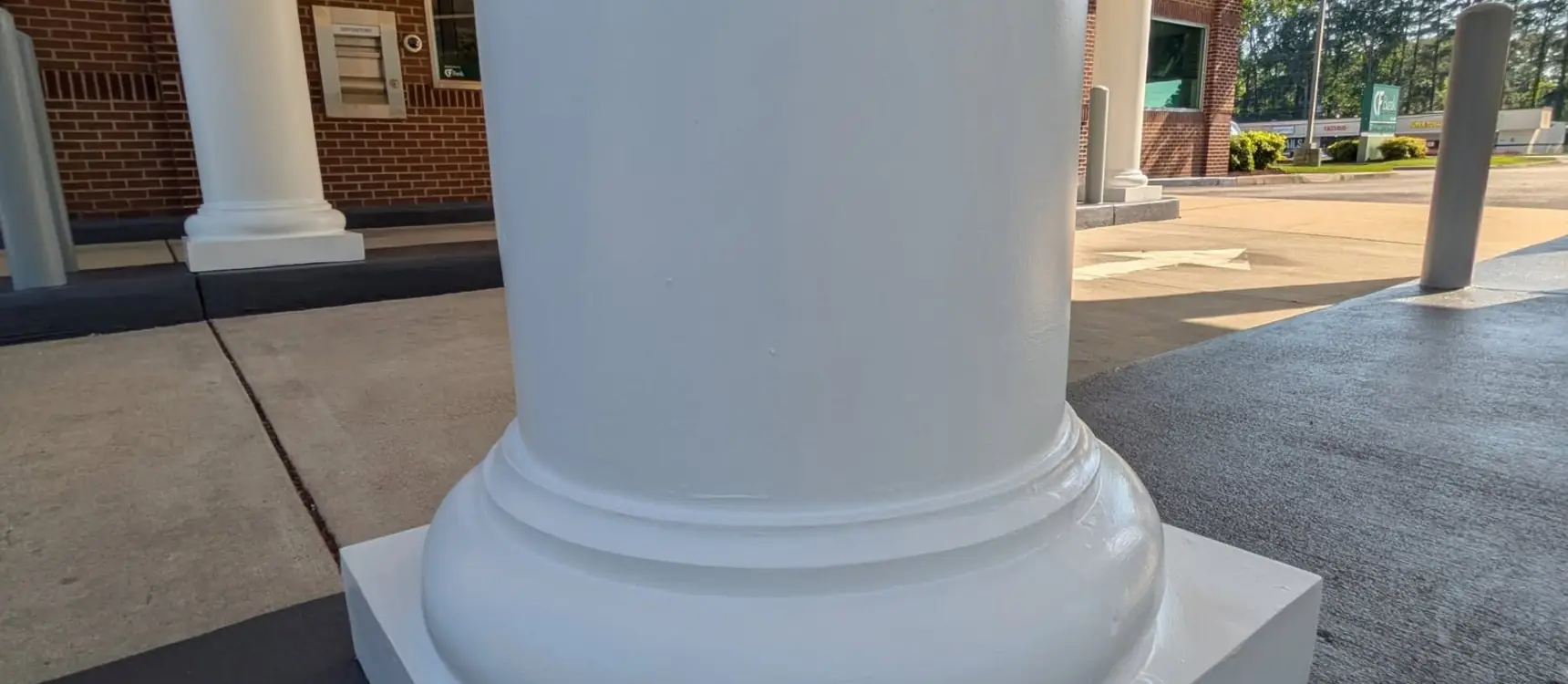 Bank Drive-Thru Canopy Repaint in McKinney, TX
