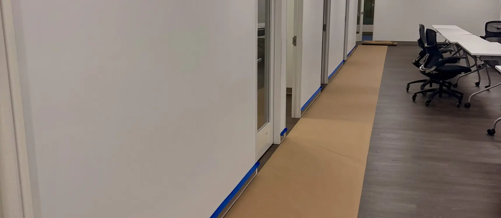 Office Building Corridor Repaint in Carrollton, TX