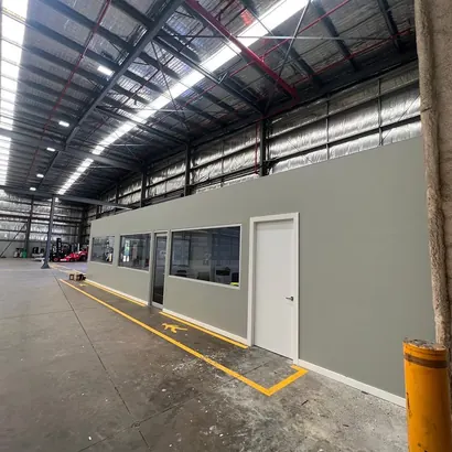 Warehouse Painting example 1: completed work in North Texas